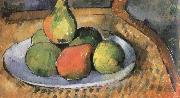 pears on a chair Paul Cezanne